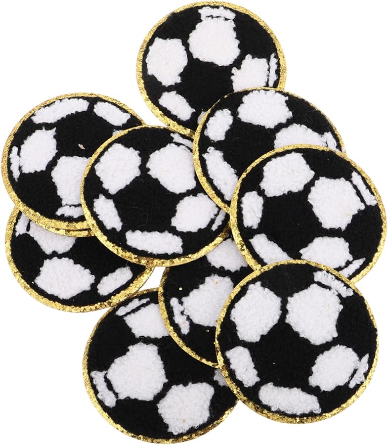 Safigle 10 قطعة رقع كرة القدم مطرزة شارات خياطة للسترات المشجعين - Image 1